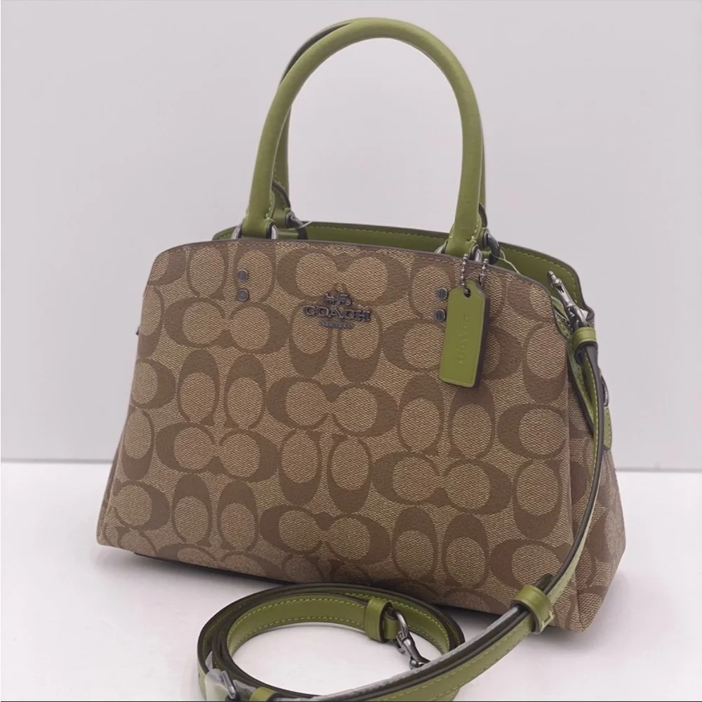 🍀 Coach Mini Lillie Satchel Crossbody Satchel 
Bag Leather - Picture 6 of 13